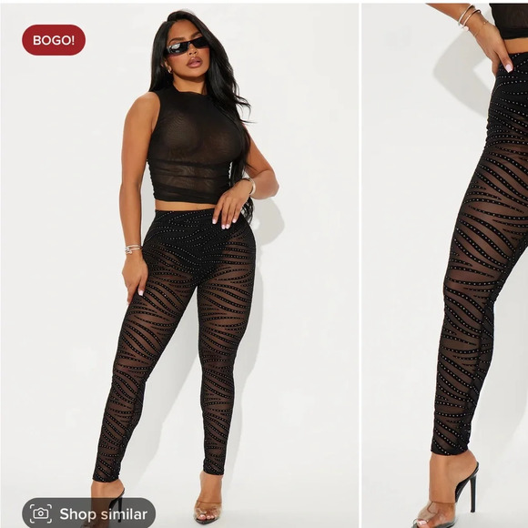 Brand new mesh leggings. - Picture 2 of 3